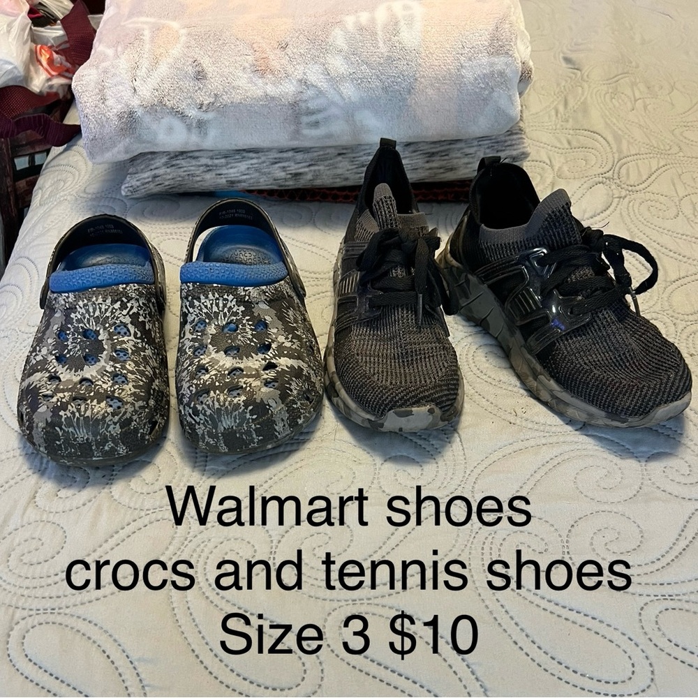 Kids Shoes - Black and Blue